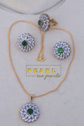 Bloom Pendant Set (Emerald)