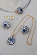 Bloom Pendant Set (Sapphire):