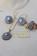Bloom Pendant Set (Aqua)