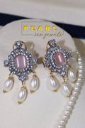 Pearl Pendant Set (Pink)
