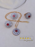 Bloom Pendant Set (Ruby)